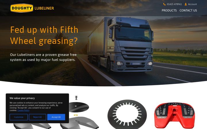 Screenshot of lubeliner.com