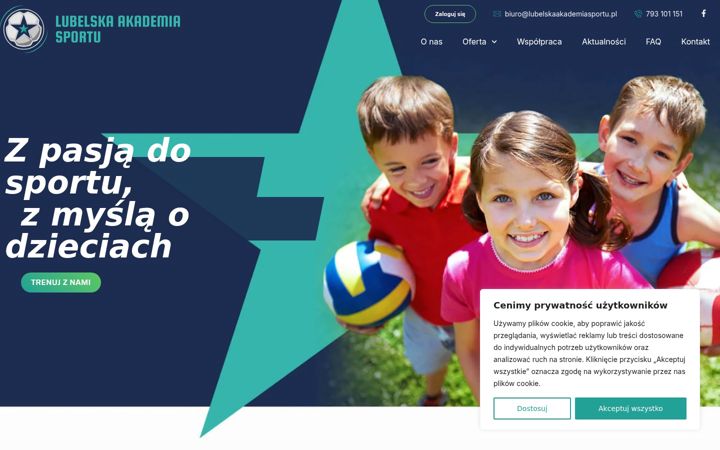 Screenshot of lubelskaakademiasportu.pl