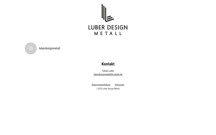 Screenshot of luberdesignmetall.de