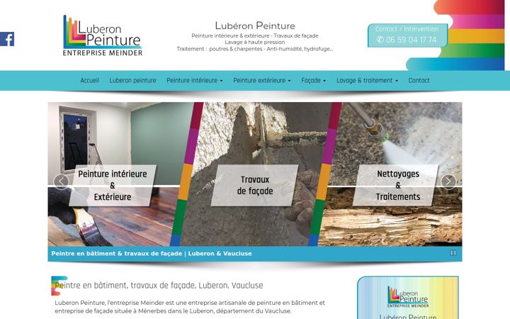 Screenshot of luberon-peinture.fr