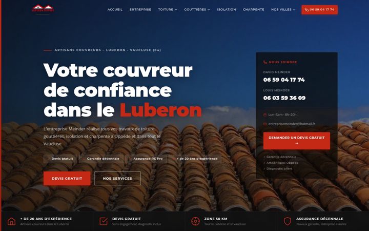 Screenshot of luberon-toiture.fr