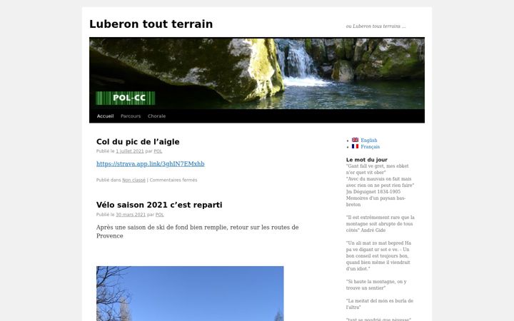 Screenshot of luberon-tout-terrain.fr