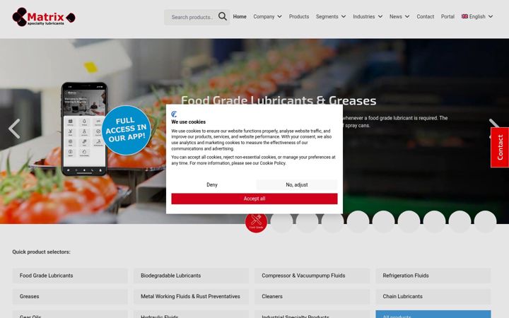 Screenshot of lubes-portal.com