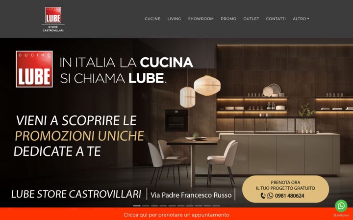 Screenshot of lubestorecastrovillari.it