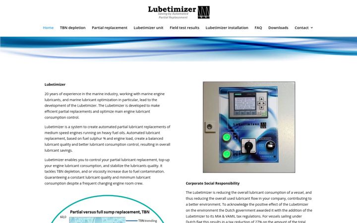 Screenshot of lubetimizer.com