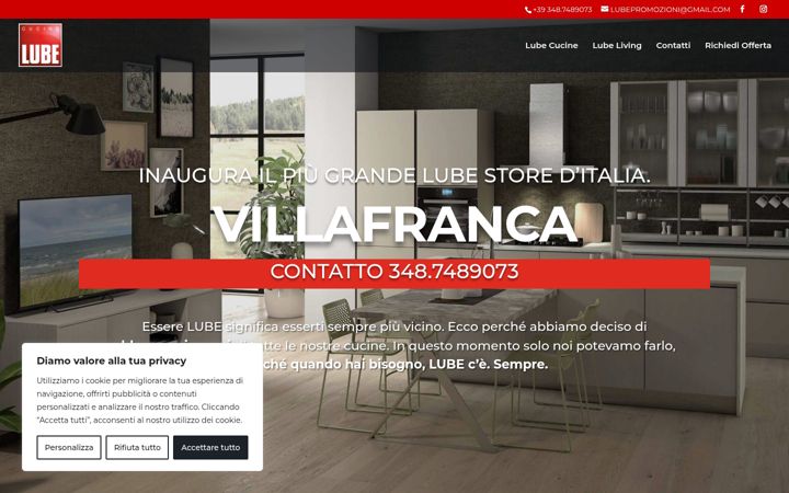 Screenshot of lubevillafranca.it