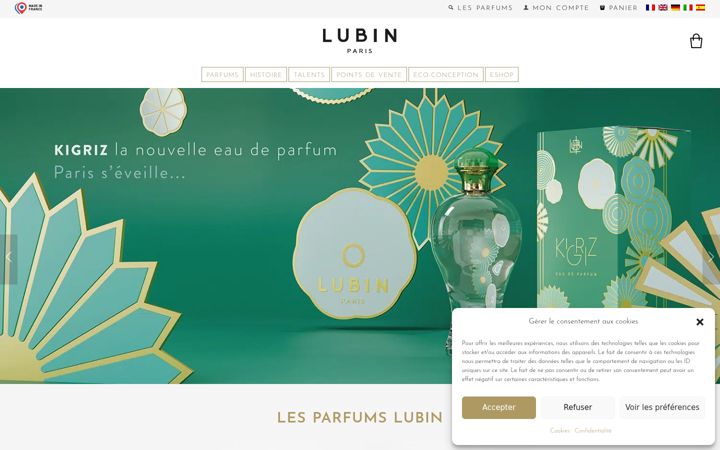 Screenshot of lubin.eu