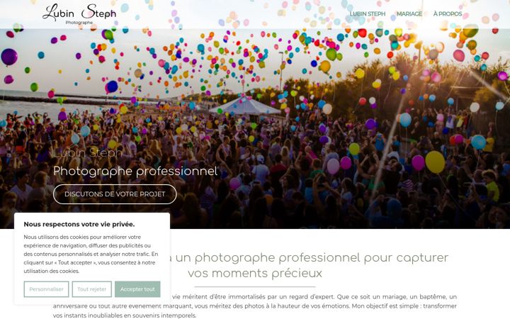 Screenshot of lubinsteph.fr