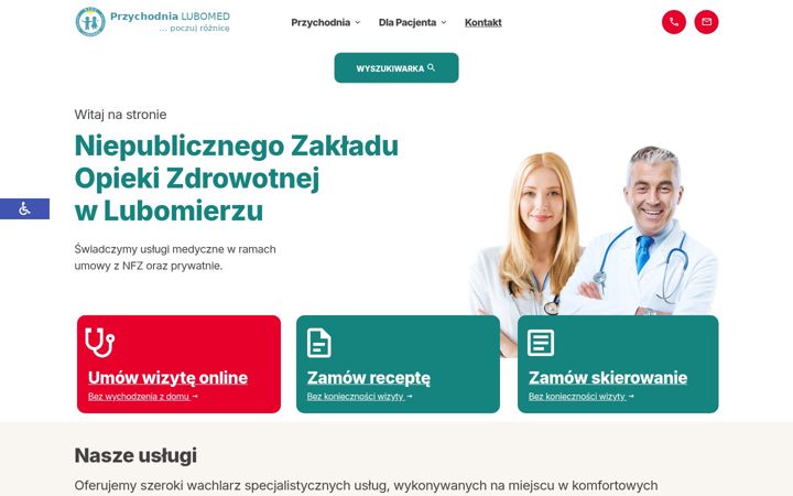 Screenshot of lubomed.com.pl