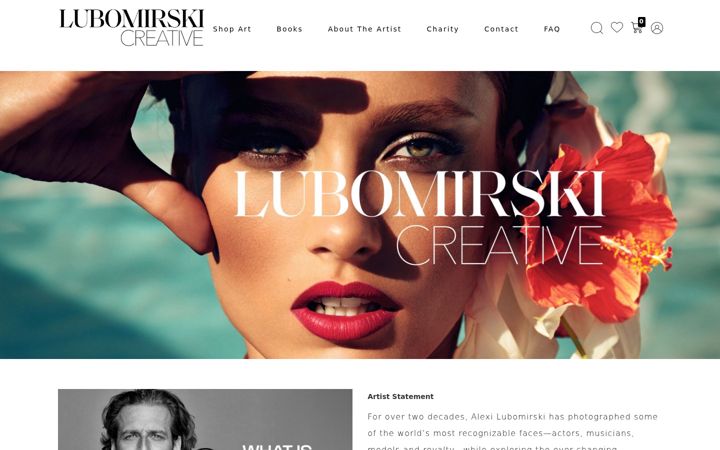 Screenshot of lubomirskicreative.com