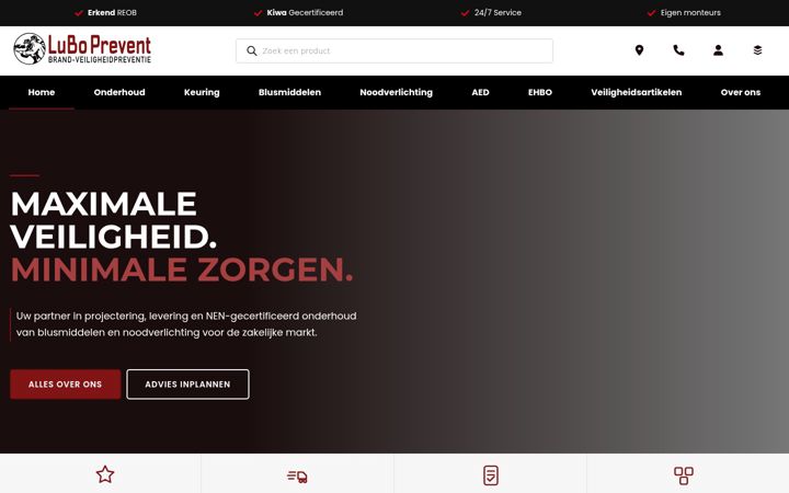 Zrzut ekranu luboprevent.nl