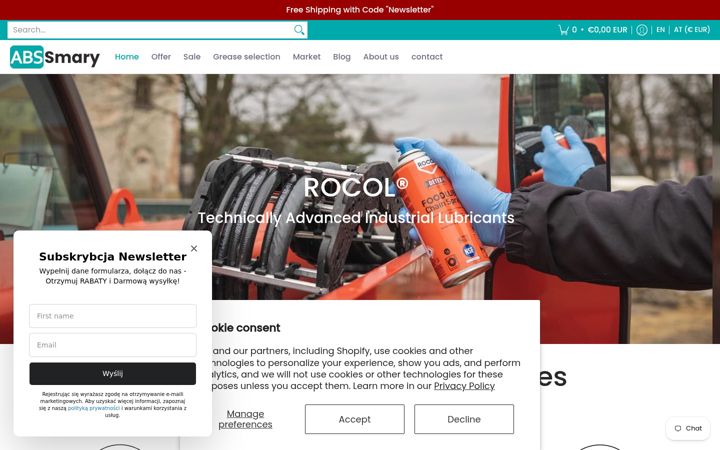 Screenshot of lubricants-shop.eu