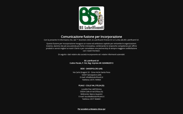 Screenshot of lubrificantifirenze.it