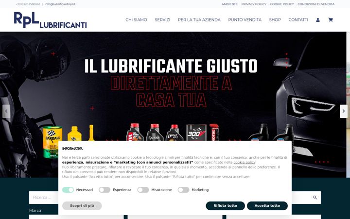 Screenshot of lubrificantirpl.it