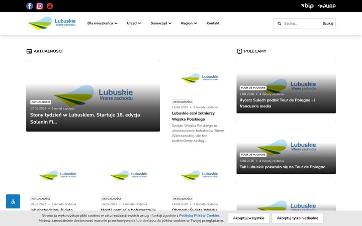 Screenshot of lubuskie.pl