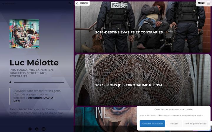 Screenshot of luc-melotte.be