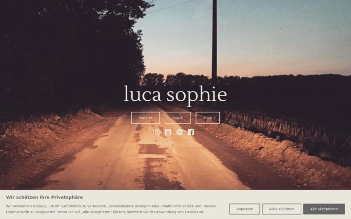 Screenshot of luca-sophie.de