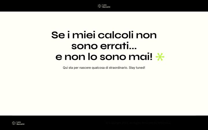 Screenshot of lucabaccarini.it
