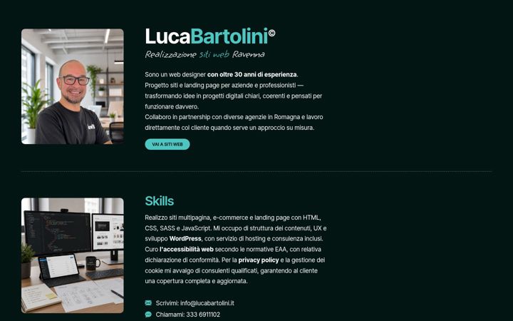 Screenshot of lucabartolini.it