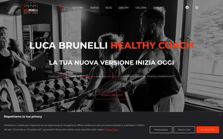 Screenshot of lucabrunelli.it