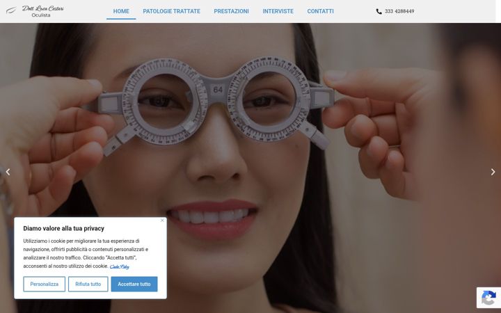 Screenshot of lucacestarioculista.it