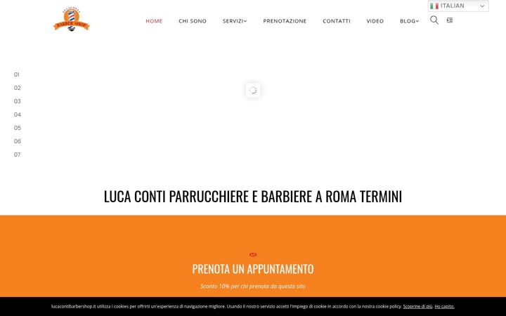 Screenshot of lucacontibarbershop.it