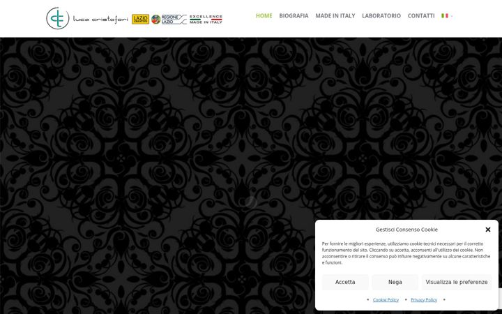 Screenshot of lucacristofori.com