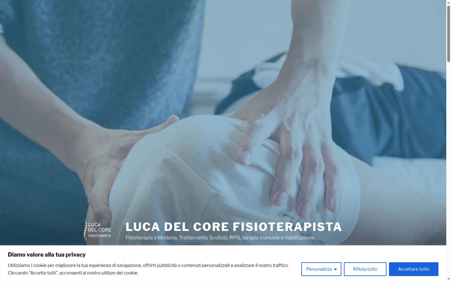 Captura de pantalla del banner de consentimiento mostrado antes de cualquier interacción