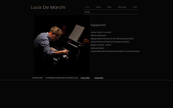 Screenshot of lucademarchi.net