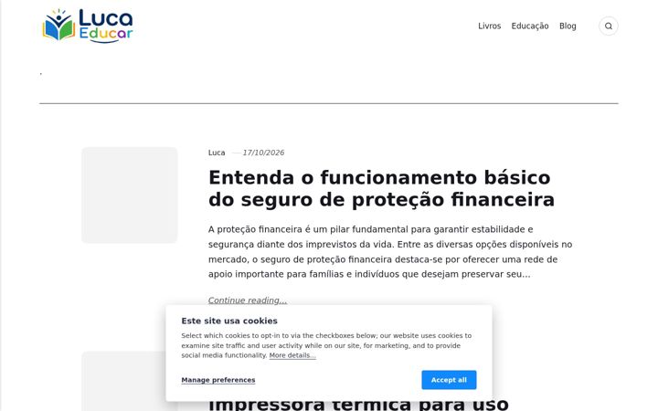 Screenshot of lucaeducar.com.br