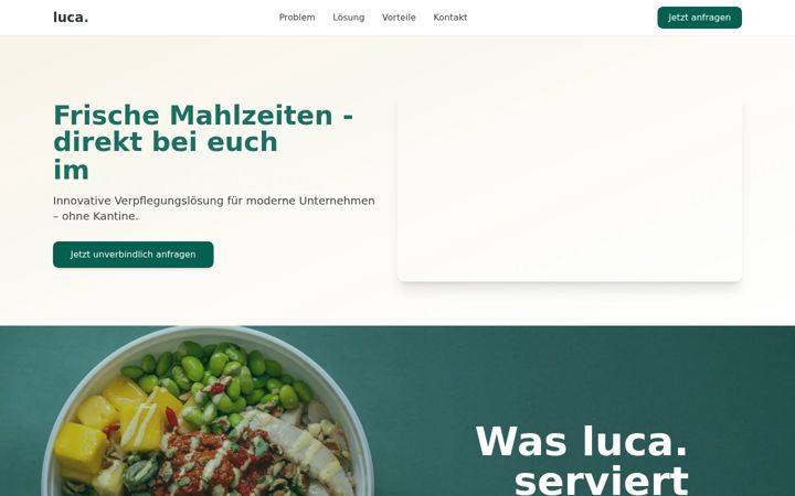 Screenshot of lucafood.com