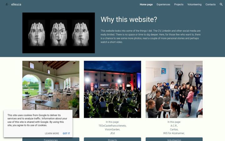 Screenshot of lucagambarotto.com