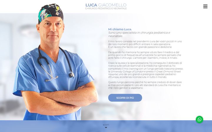 Screenshot of lucagiacomello.it