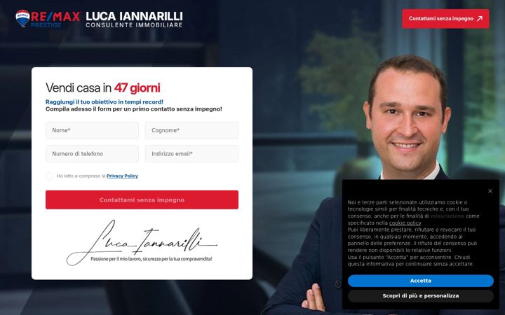 Screenshot of lucaiannarilli.it