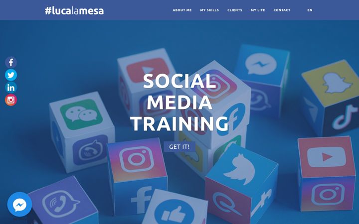 Screenshot of lucalamesa.com