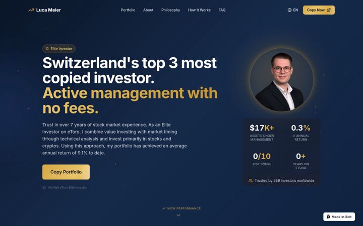 Screenshot of lucameier.net