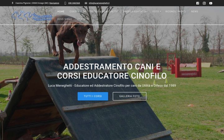 Screenshot of lucameneghetti.it