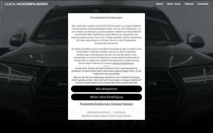 Screenshot of lucamoosbrugger.com
