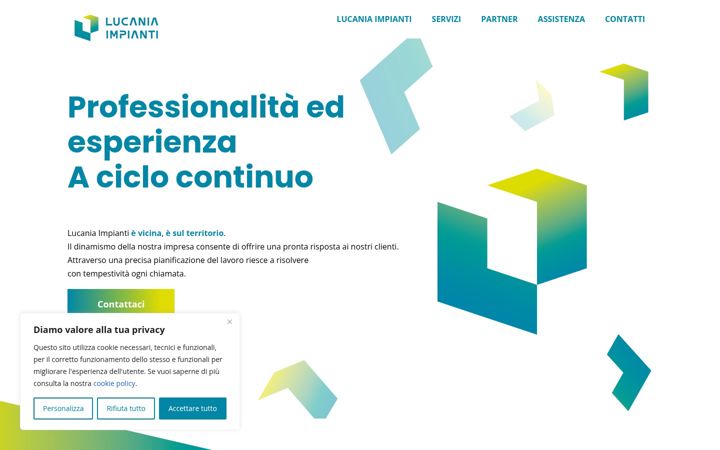 Screenshot of lucaniaimpianti.com