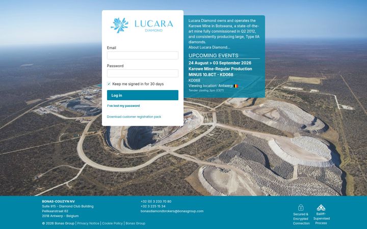 Screenshot of lucarabids.com