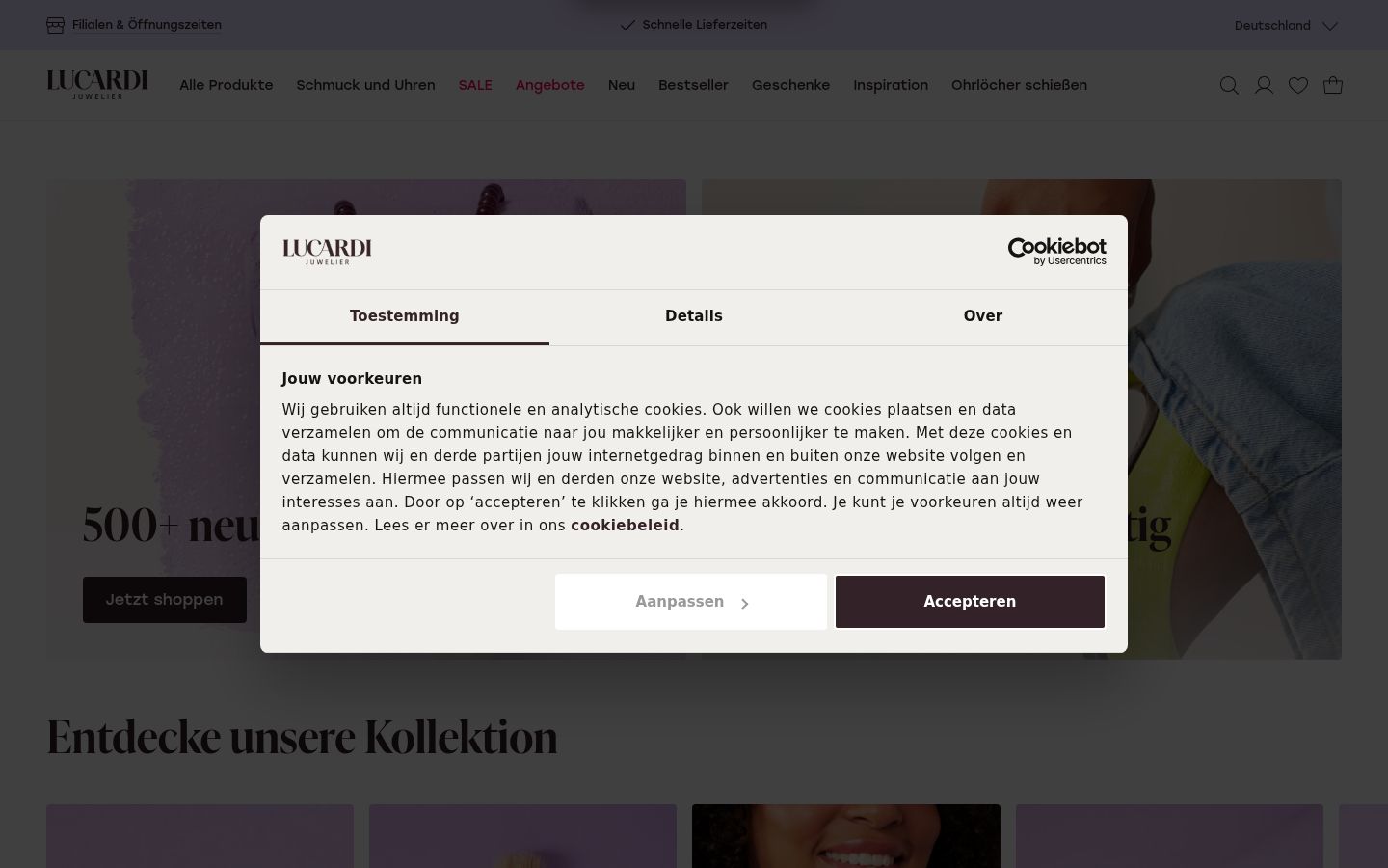 Screenshot tal-banner tal-kunsens muri qabel kwalunkwe interazzjoni
