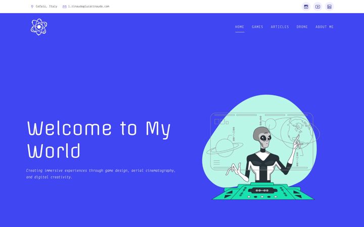 Screenshot of lucarinaudo.com