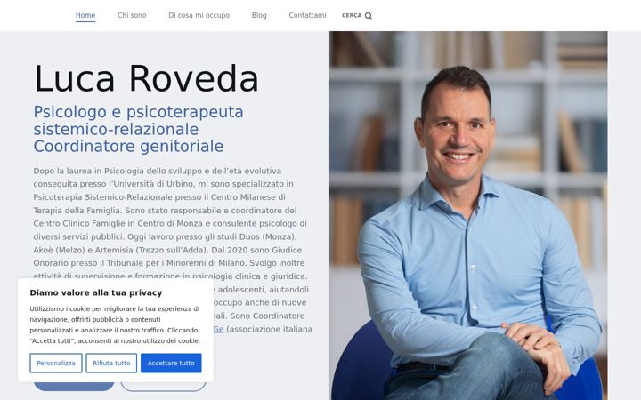 Screenshot of lucarovedapsicologo.com
