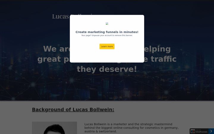 Screenshot of lucas-bollwein.com