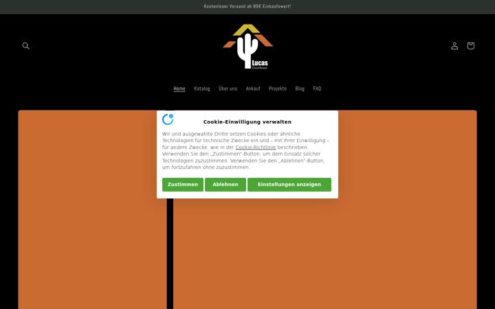 Screenshot of lucas-greenhouse.de
