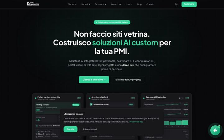 Screenshot of lucasammarco.com