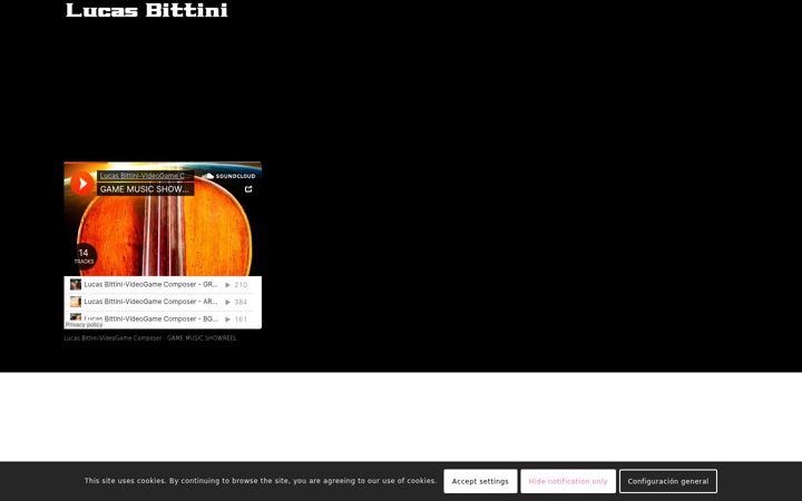 Screenshot of lucasbittini.com