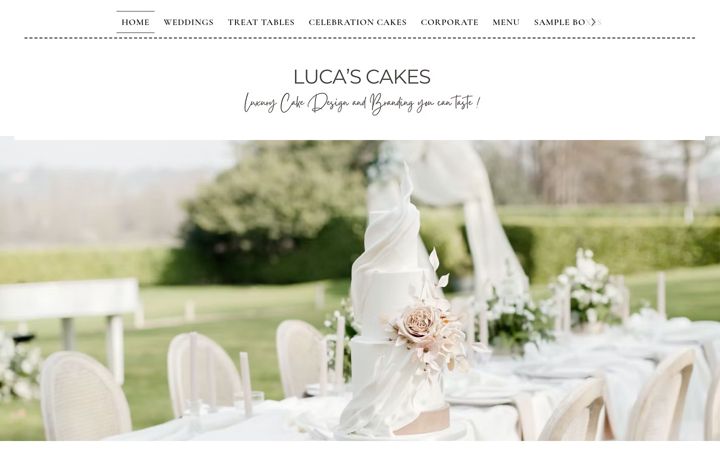 Screenshot of lucascakes.co.uk