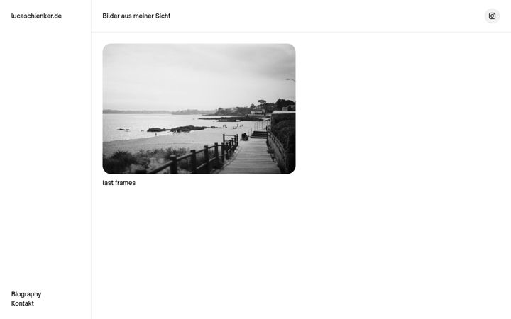 Screenshot of lucaschlenker.de