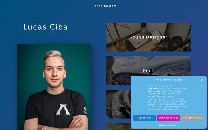 Screenshot of lucasciba.com